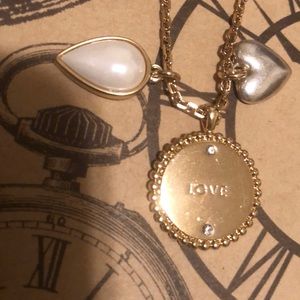 Lucky gold and silver love necklace